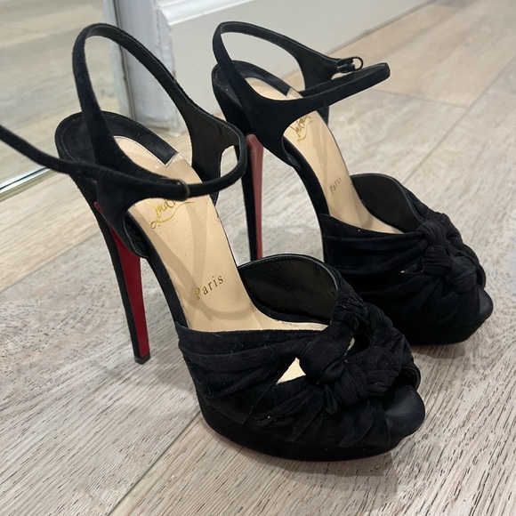 Christian Louboutin Ionescadiva 150 VEAU VELOURS in Black - Picture 4 of 14